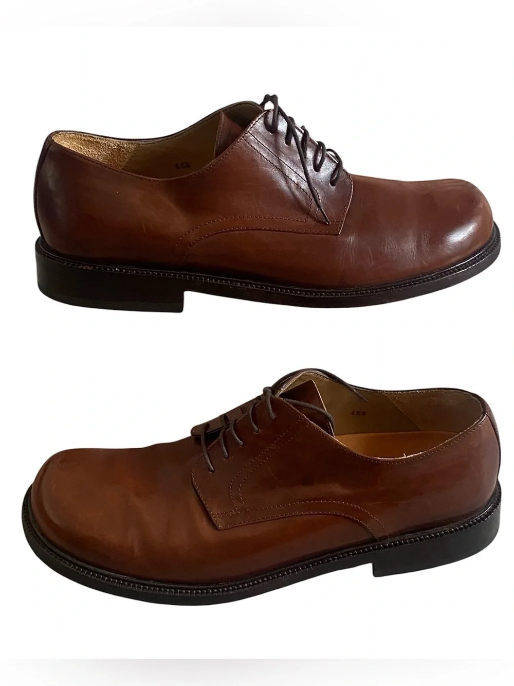 Footprints by Birkenstock men’s brown leather Oxford shoes